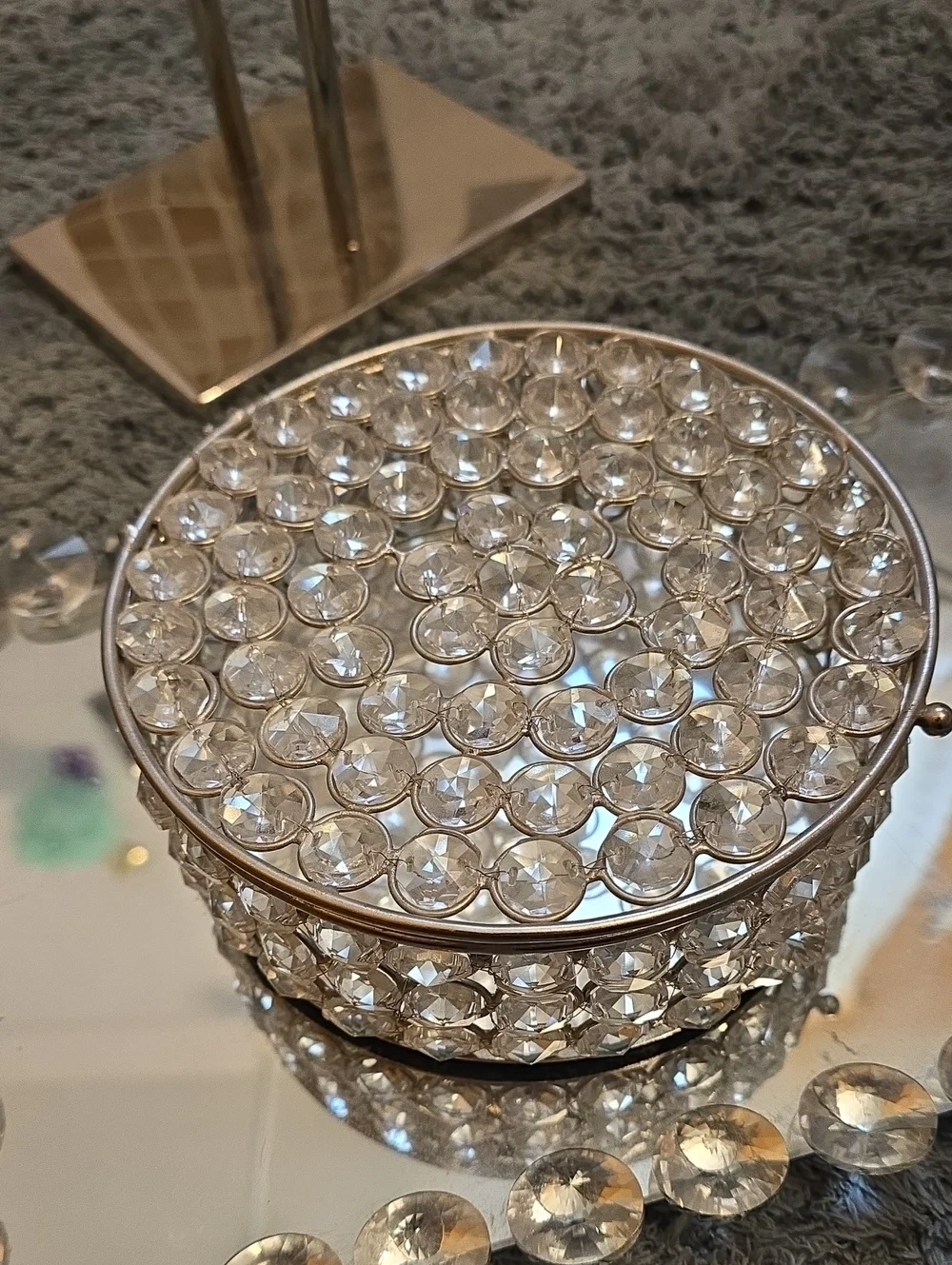 3 Piece Crystal Sparkle Jewely Display Set